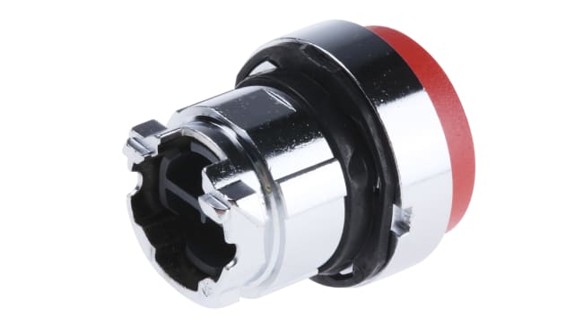 Attuatore pulsante ZB4BL4 Harmony XB4, rosso. Testa non contrassegnata push-push con ritorno a molla IP66/67/69K. Ideale per applicazioni industriali.
