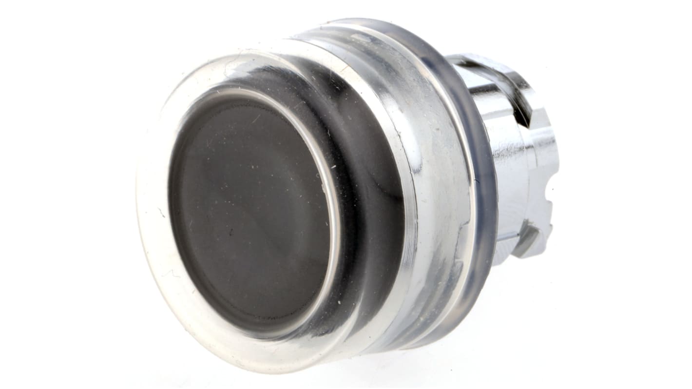 Attuatore pulsante ZB4BP2 Harmony XB4, Nero. Protezione IP66/IP67, ritorno a molla. Diametro foro 22mm. Metallo. -40°C/+70°C. Schneider Electric.