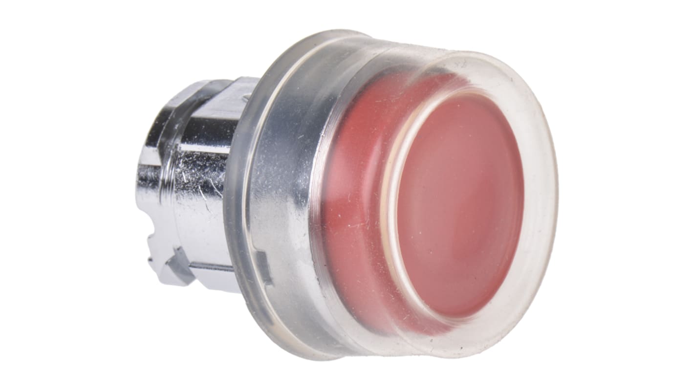 Attuatore pulsante ZB4BP4 Harmony XB4, rosso, ritorno a molla, foratura 22mm. Metallo, IP66/IP67. Schneider Electric.
