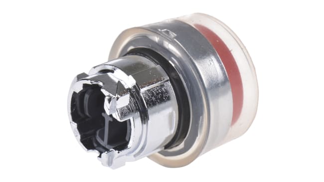 Attuatore pulsante ZB4BP4 Harmony XB4, rosso, ritorno a molla, foratura 22mm. Metallo, IP66/IP67. Schneider Electric.