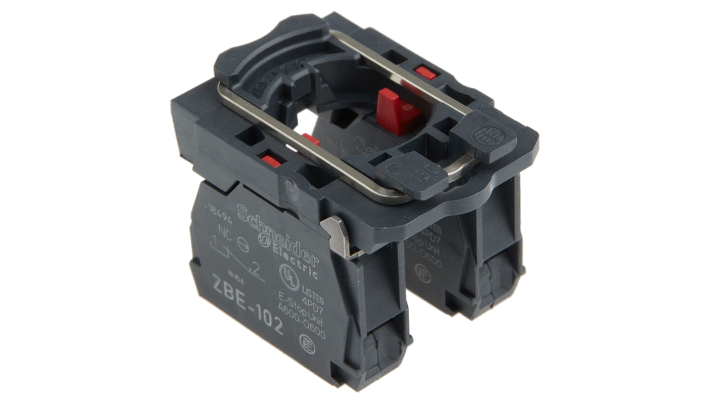 Schneider Electric ZB5AZ104 Blocchi di contatti Serie Harmony XB5 - 2NC, Terminali a Vite. Alta qualità per macchinari industriali.