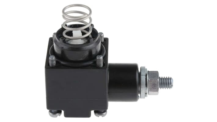 Interruttore di fine corsa Telemecanique Sensors ZCKD05, serie OsiSense XC. Corpo contatto, testa e leva. Conforme a standard VDE e UL. Ideale per applicazioni industriali.