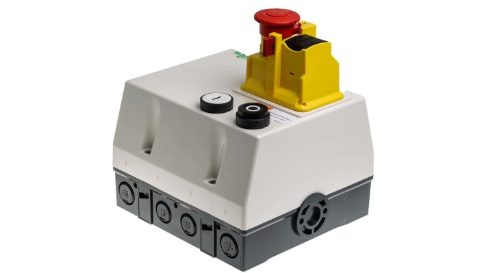 Starter DOL automatico Schneider Electric LG7K06Q706, 3 fasi, potenza 0,55 kW, tensione 440 V AC, grado di protezione IP657. Dimensioni: 165x175x120 mm, contenitore in plastica/metallo.