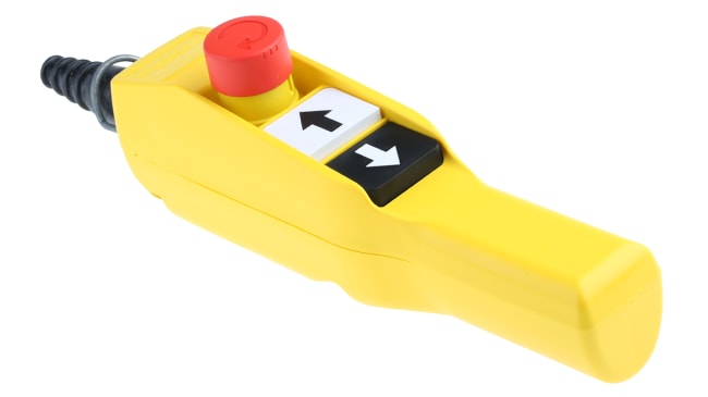 Stazione pensile con pulsante Schneider Electric XACA2013, 1NC + 2NO, IP65 - Ideale per macchinari industriali. Facile da installare e manutenere.