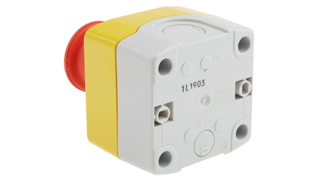 Pulsante di arresto di emergenza Schneider Electric XALK178E, montaggio superficiale, protezione IP69K, materiale policarbonato - serie Harmony XALK. Sicurezza e affidabilità per ambienti industriali.