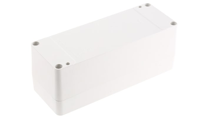 Scatola per pulsante Schneider Electric XAPA2108, 8 fori da 22mm, in poliestere rinforzato, colore grigio scuro e chiaro.