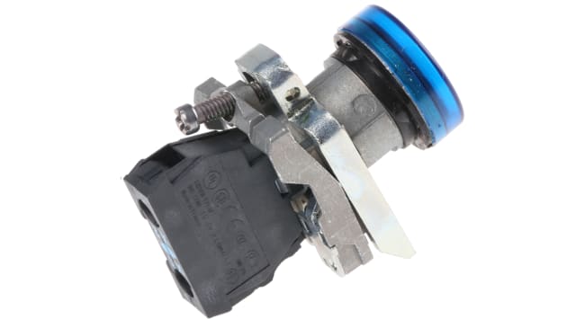 Lampada Pilota LED Universale 22mm Schneider Electric XB4BVB6 - Montaggio a Pannello IP66/IP67/IP69K per ambienti industriali.