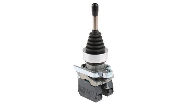 Interruttore joystick resistente Schneider Electric XD4PA12 - Harmony XD4, 2 assi, IP66. Ideale per industria, porti e tecnologia medica.