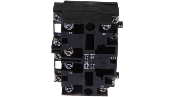 Blocco contatto finecorsa Schneider Electric XESD1281, 2 poli, 1 CO e 1 NA, per applicazioni in paranchi e gru.