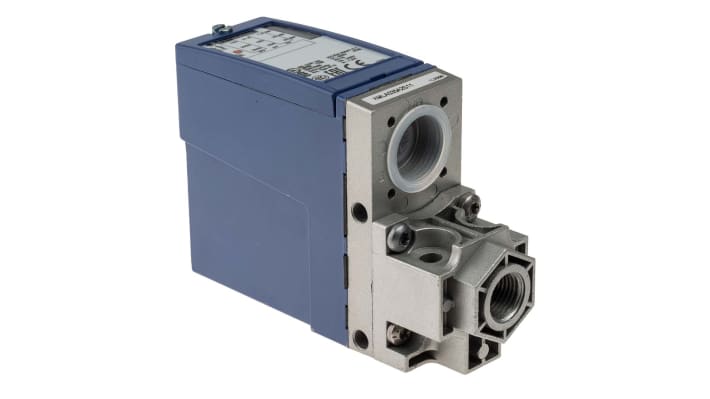 Sensore di pressione differenziale Telemecanique Sensors XMLA035A2S11, max 35 bar, uscita relè, IP66, -25 a +70 °C.