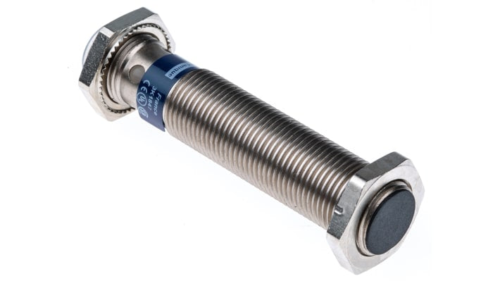 Sensore di prossimità induttivo Telemecanique XS1M12KP340D, rilevamento 2 mm, PNP/NPN, per applicazioni industriali.