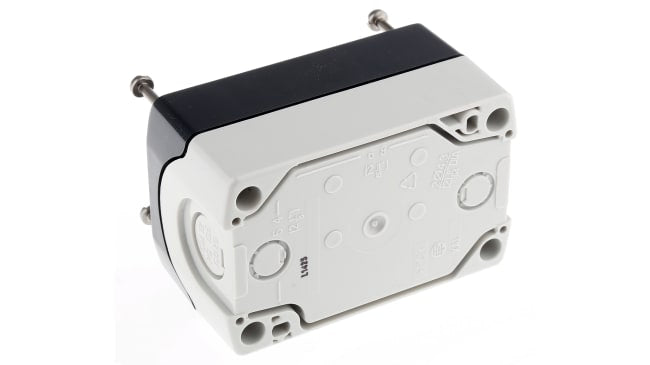 Scatola pulsante Schneider Electric XALD211, IP66/IP67/IP69K, attuazione a molla, montaggio a vite, dimensioni 106x68x62 mm.