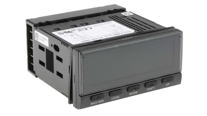 Misuratore digitale multifunzione da pannello Omron K3MA-L-C AC100-240, display LCD, alimentazione 100-240VAC, dimensioni foro 45mm x 92mm.