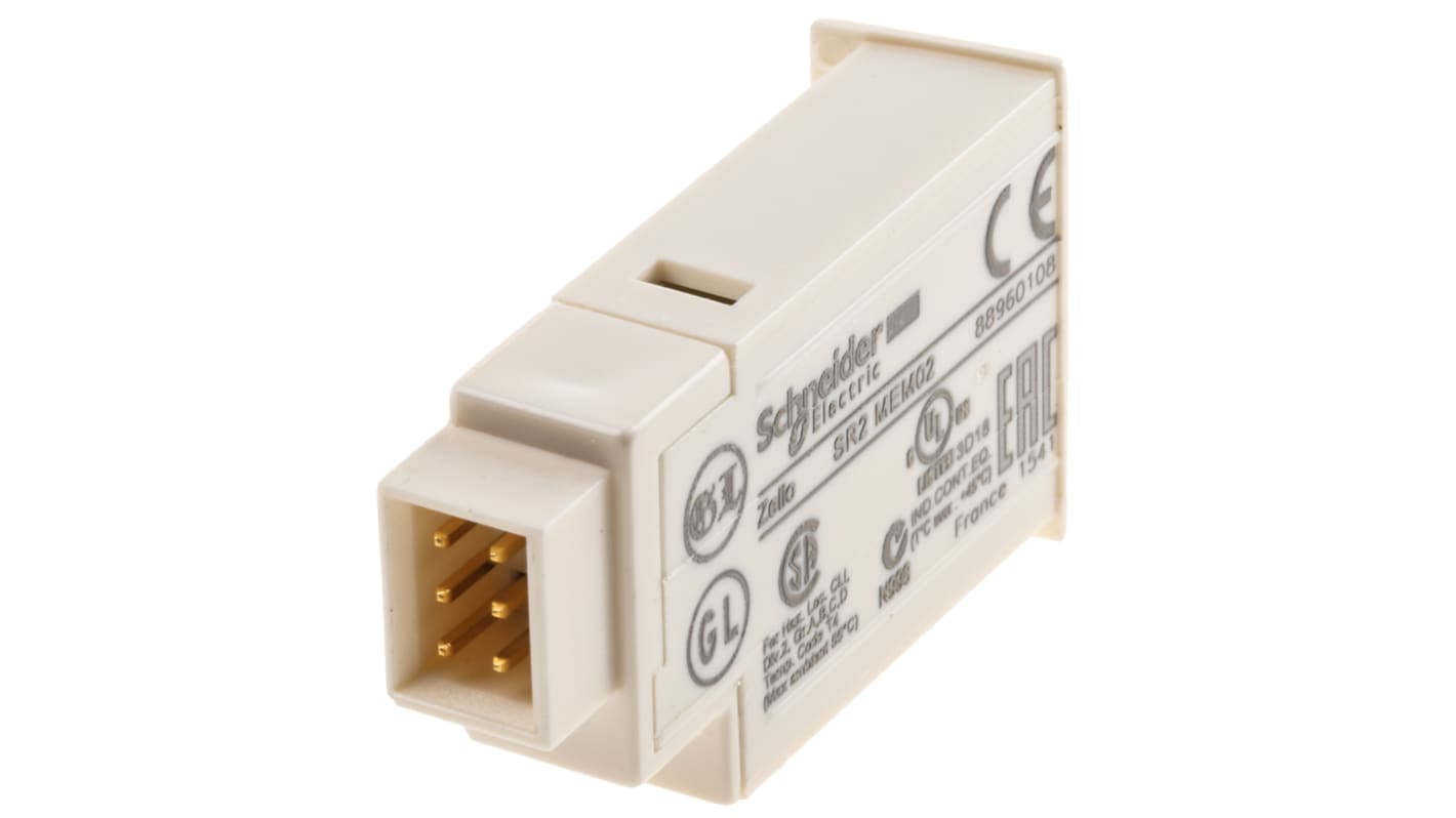Modulo di memoria EEPROM SR2MEM02 per Zelio Logic 2 di Schneider Electric - Ideale per automazione industriale. Compatibile con ZelioSoft pre-V3.0.
