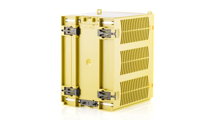 Controller di sicurezza Pilz 773100 PNOZmulti, 20 ingressi, 6 uscite, dimensioni 94 x 135 x 121 mm, grado di protezione IP20.