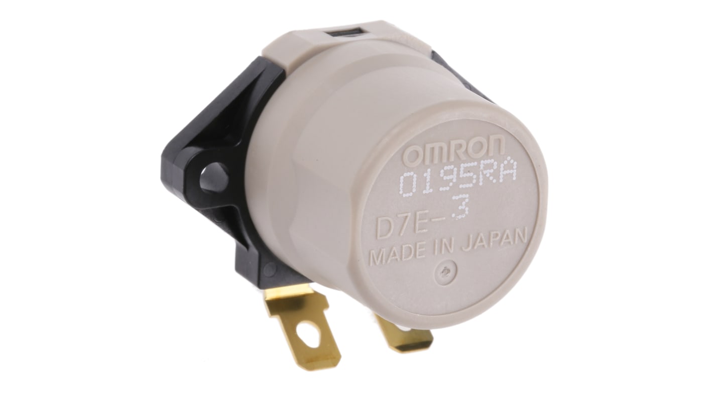 Interruttore inclinabile Omron D7E-3, montaggio orizzontale, angolo 50-80 gradi, dimensioni 36,4 x 23,6 x 23,1 mm.