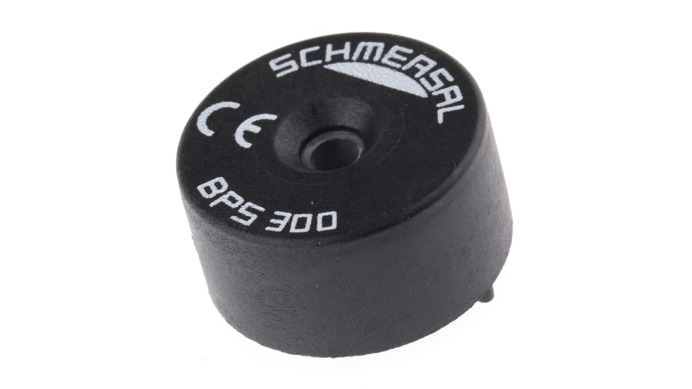 Interruttore di sicurezza senza contatto Schmersal BPS 300, grado di protezione IP67, dimensioni 44 mm x 45 mm, attuatore magnetico.