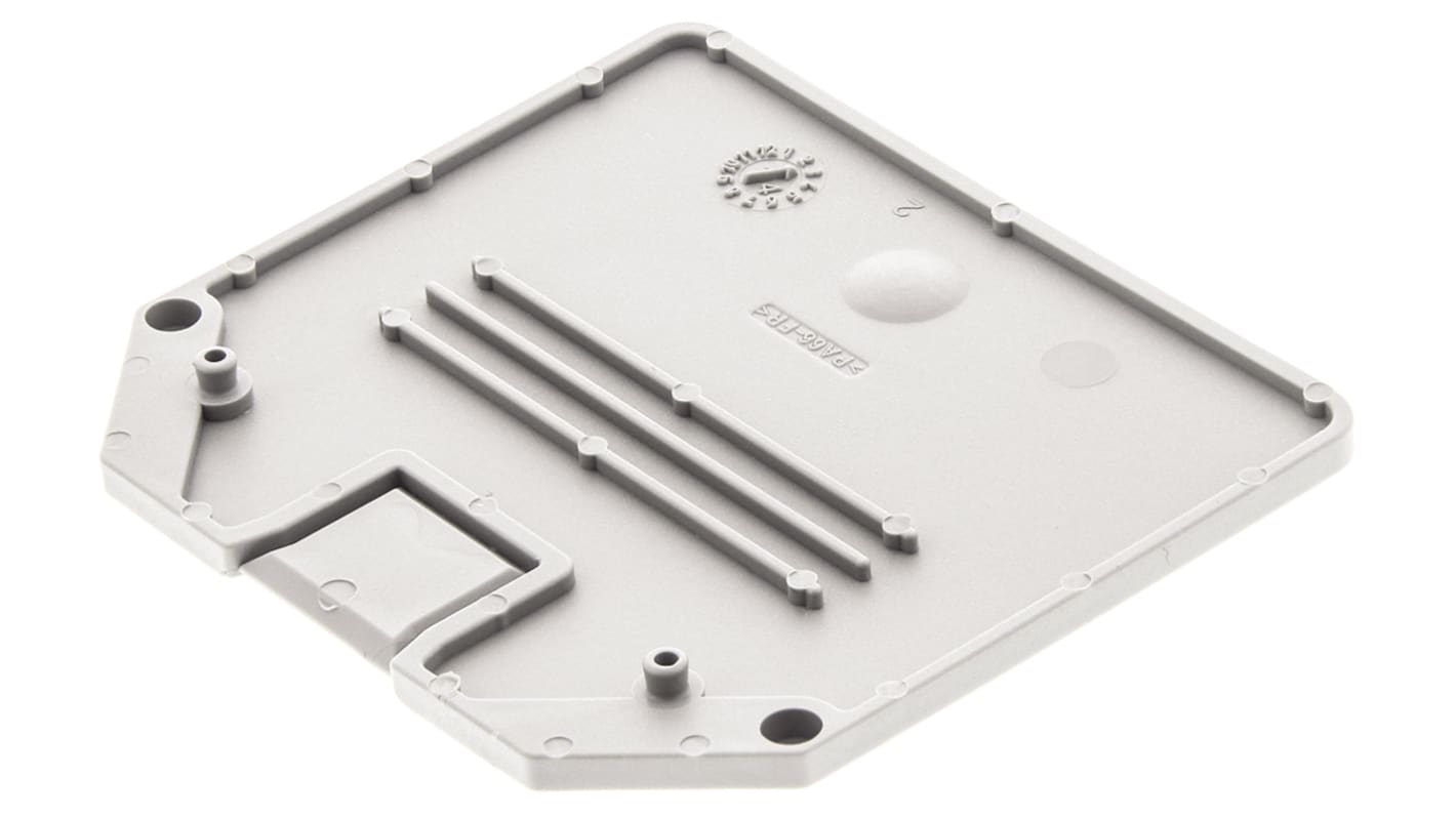 Coperchio terminale UT 16 Phoenix Contact 3047206, lega di rame resistente, connessione multiconduttore, compatibile con CLIPLINE.