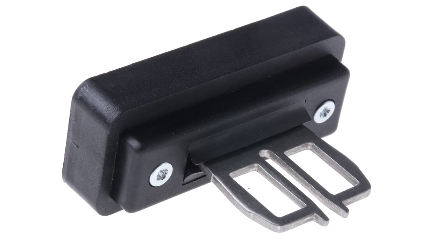 Attuatore Schmersal AZ1516B12024 in acciaio inox, grado di protezione IP67, per interruttore di sicurezza su porte scorrevoli.