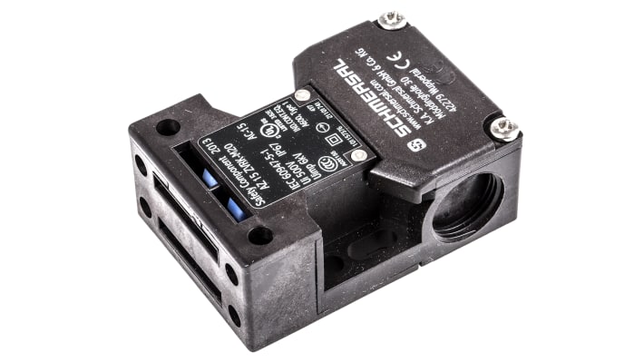 Interruttore di interblocco di sicurezza Schmersal AZ15ZVRK-M20, 1NC, IP67, dimensioni 30x52x75 mm, adatto per ambienti pericolosi.