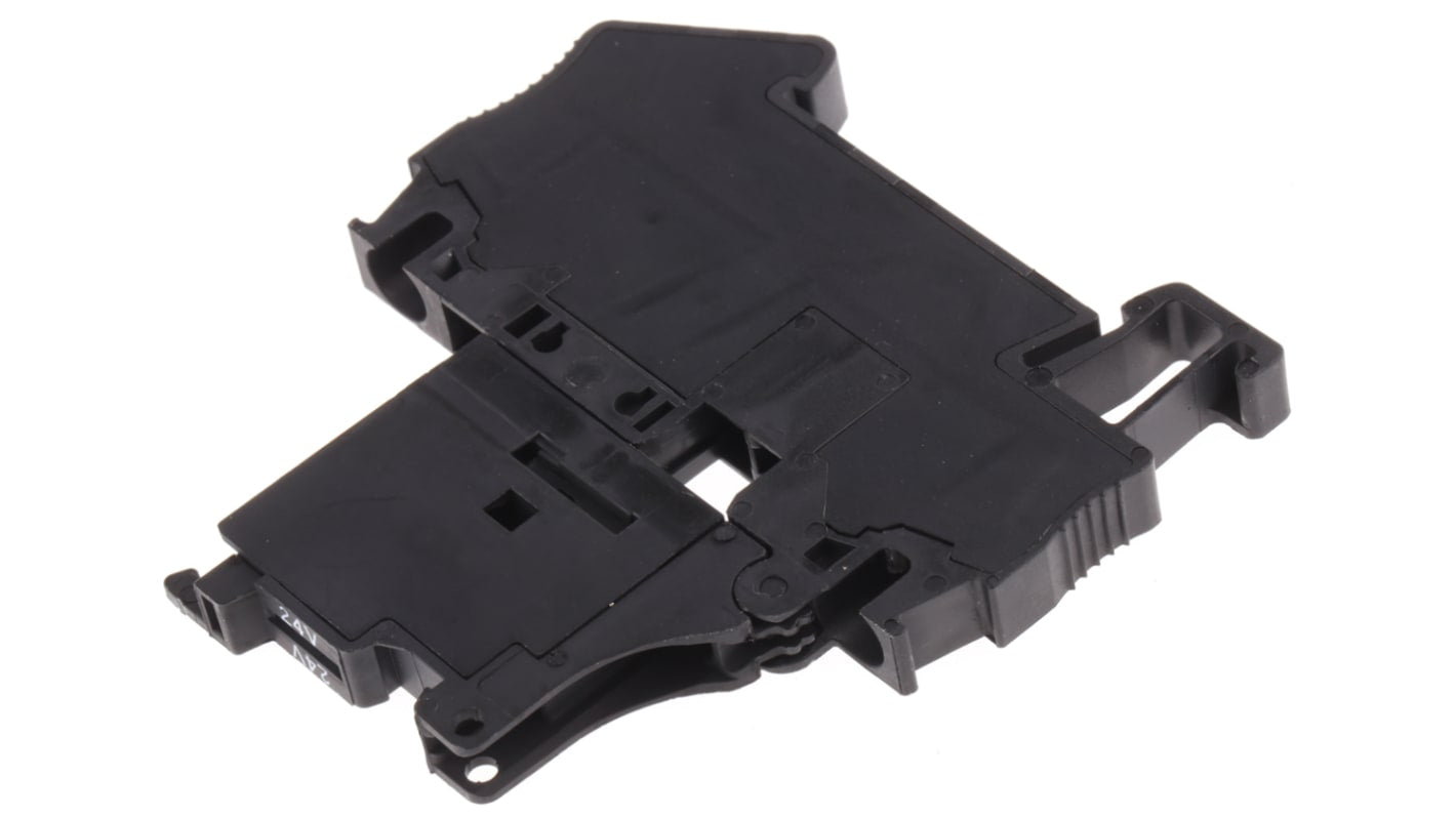 Morsettiere con fusibile Phoenix Contact 3036547 ST 4-FSI/C per guida DIN, 30A, 400V, fusibile piatto, tecnologia a molla. Ideale per applicazioni ferroviarie.