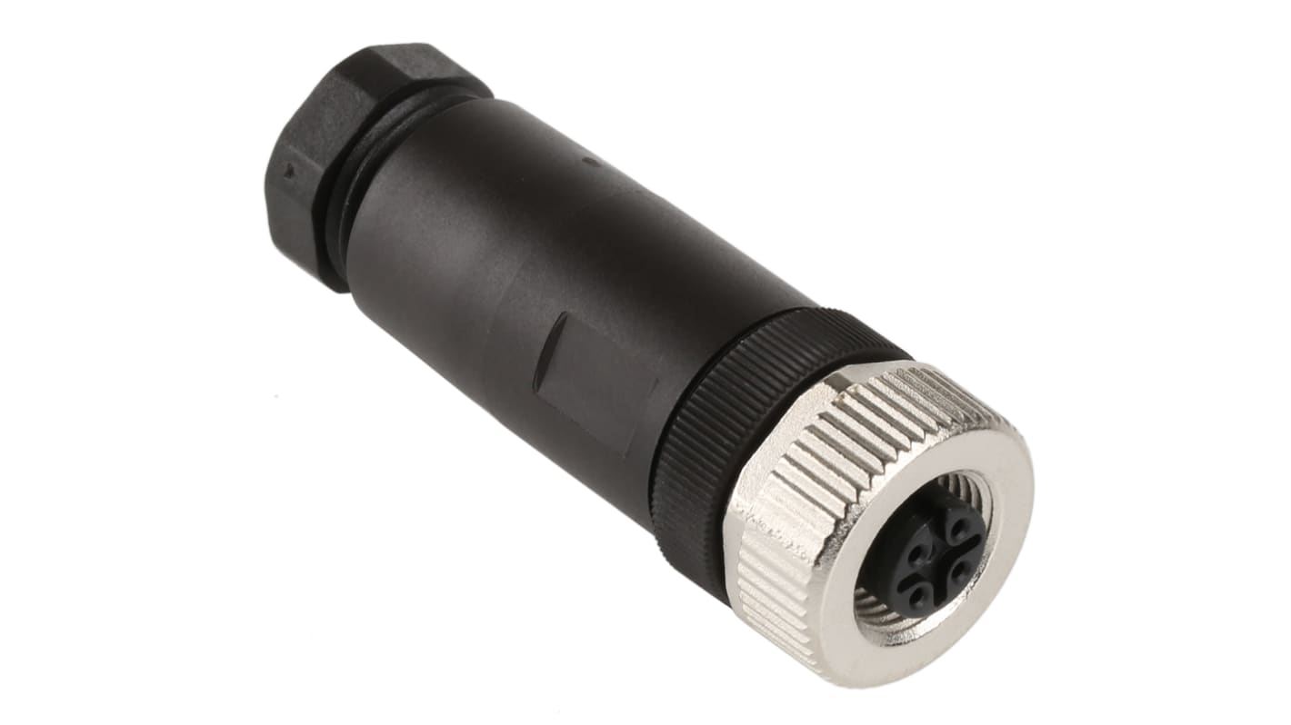 Connettore circolare femmina Phoenix Contact SACC M12 5 poli (1681486) resistente a polvere e acqua (IP67) per sensori e macchine.