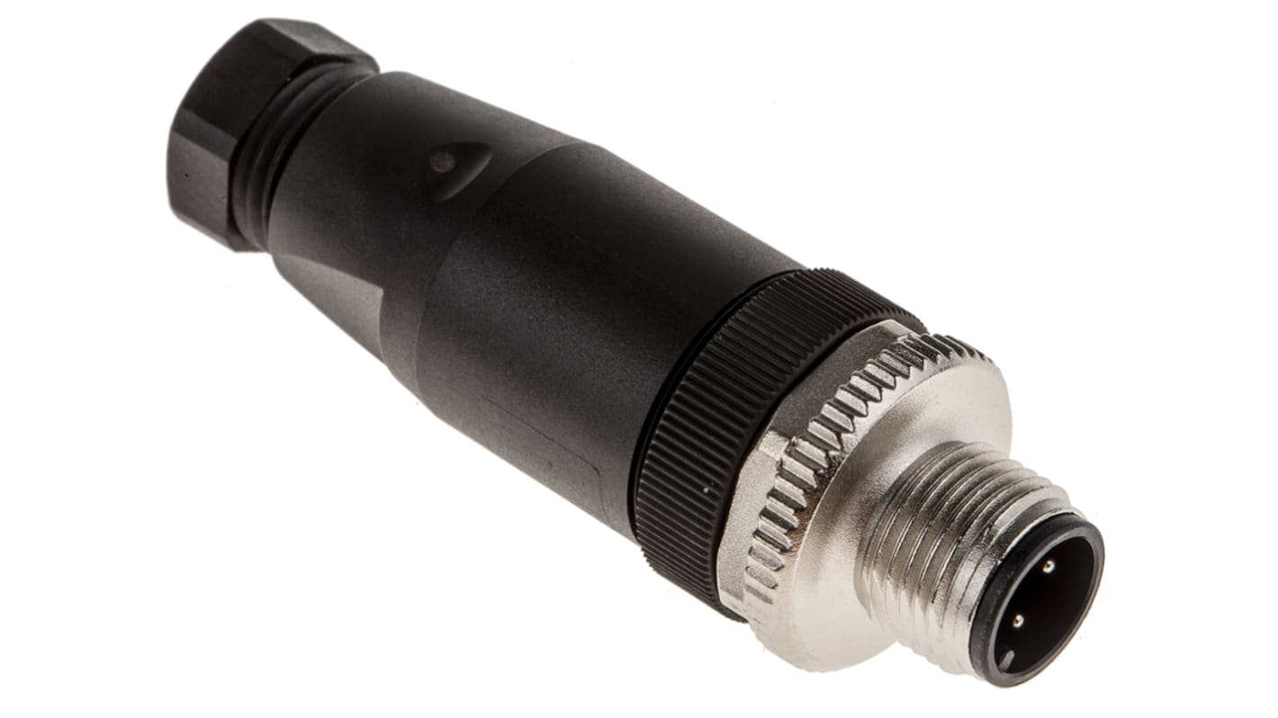 Connettore circolare maschio Phoenix Contact SACC-M12MS-4CON-PG 7-M 1662528. Ideale per applicazioni industriali e robotica. Impermeabile, resistente agli urti e alle vibrazioni. Conforme alla norma IEC 61076-2-101.