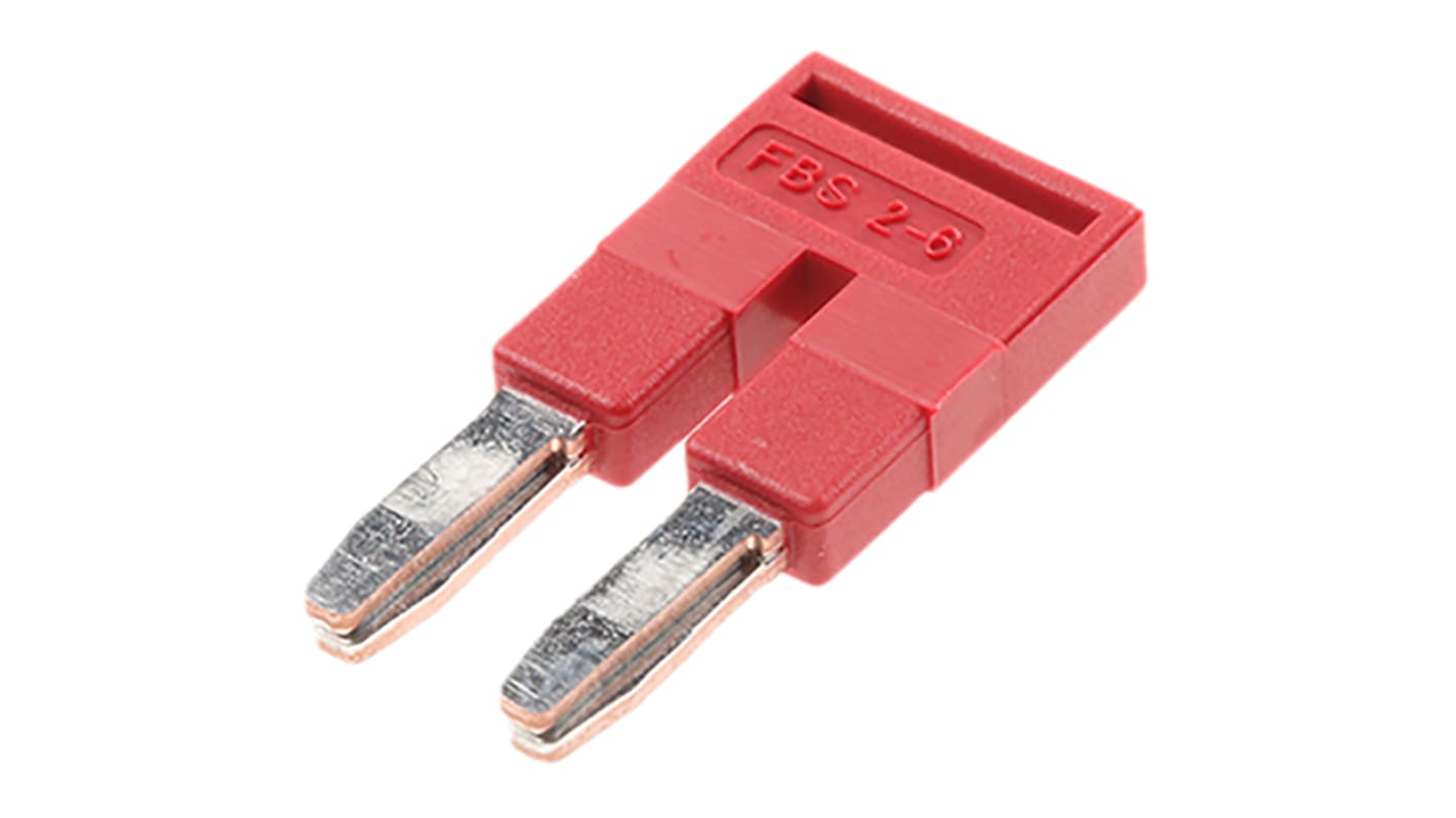 Barra a ponticello Phoenix Contact FBS 2-6 - 3030336. Corrente massima 32 A, tecnologia a innesto per collegamenti rapidi. Ideale per armadi di controllo. Peso leggero, struttura in rame ignifugo.
