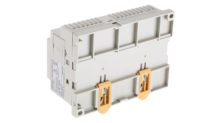 Modulo logico Omron ZEN-20C1AR-A-V2 per guida DIN, 12 ingressi, 8 uscite relè, dimensioni 94,7 x 70 x 56 mm.