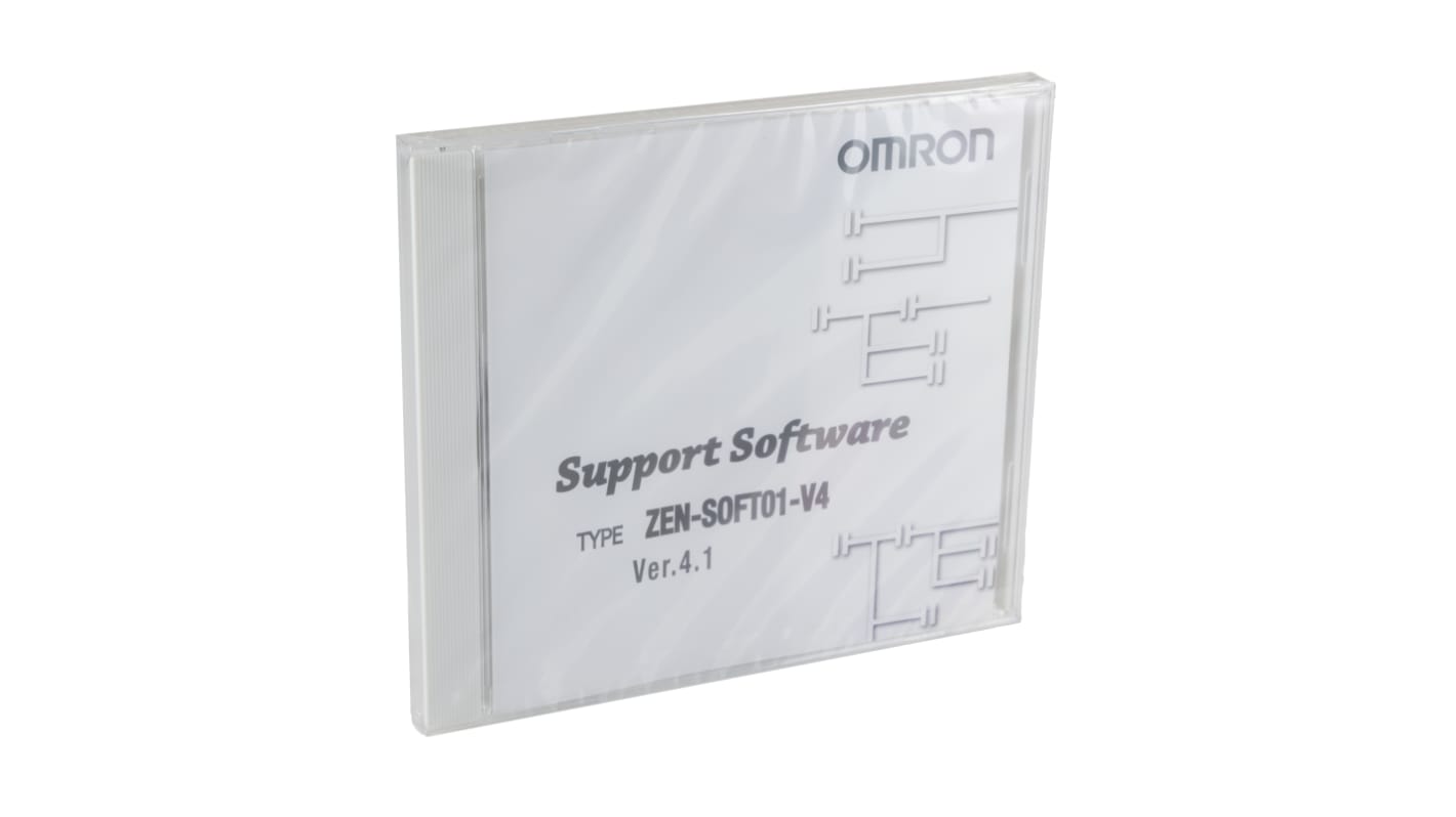 Omron ZEN-SOFT01-V4, software di programmazione PLC per ZEN V2, compatibile con moduli logici, programmazione ladder.