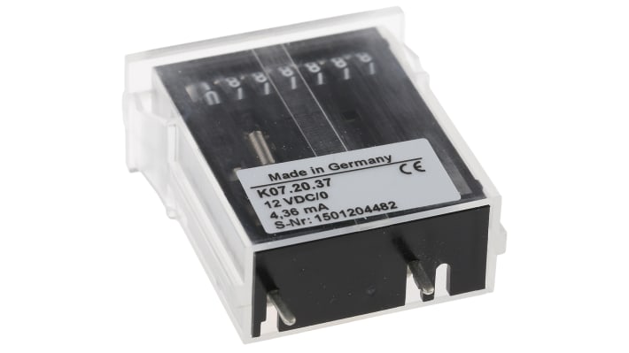 Contatore Kübler 1.139.200.012, 7 cifre, montaggio su pannello, alimentazione 12 V, operatività -10/+85 °C.