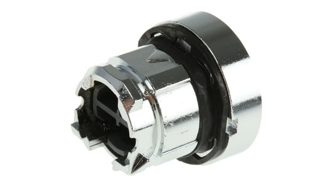 Attuatore pulsante ritorno a molla Harmony XB4, verde. Diametro 22mm, IP66/67/69K. Ideale per applicazioni tecniche. Schneider Electric - ZB4BA331.