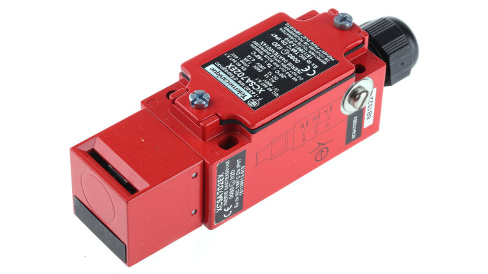 Interruttore di interblocco di sicurezza a chiave Telemecanique Sensors XCSA702EX, IP67, 2NC/1NA, dimensioni 40 x 44 x 113,5 mm.