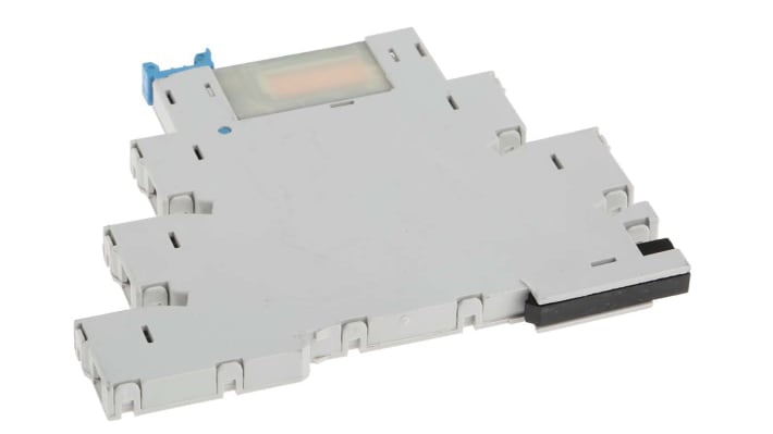 Finder Timer Relay SPDT per guida DIN, intervallo di temporizzazione 0,1 s a 6 h, 1 contatto, alimentazione 12V, montaggio su guida DIN.