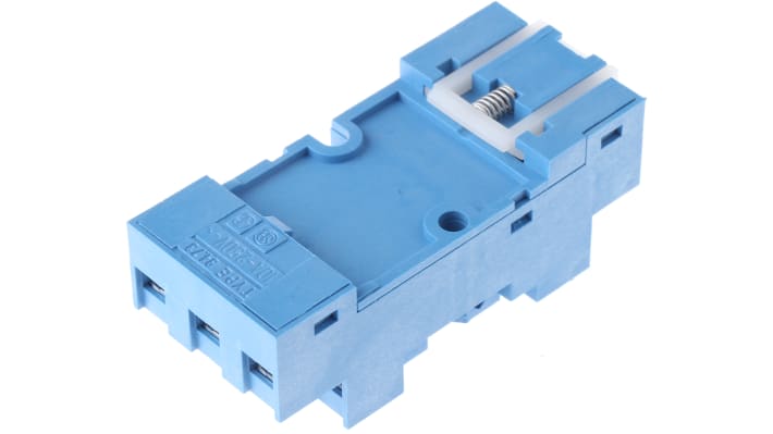 Finder 94.73SMA, zoccolo per relè 55,33, montaggio su guida DIN, 10A, 250V, con 11 contatti e indicazione LED.