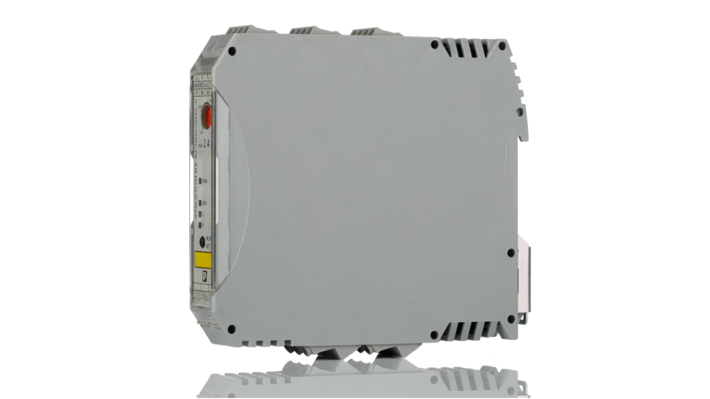 Starter motore Phoenix Contact 2297044, 3 fasi, 1 kW, montaggio su guida DIN, dimensioni 106,6 x 22,5 x 114 mm.