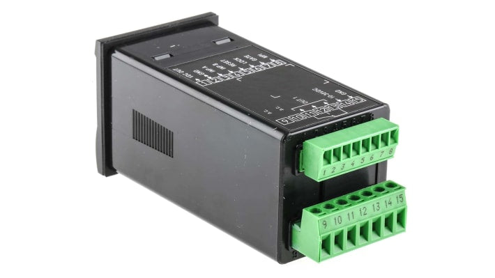 Contatore di frequenza e impulsi LCD Kübler 6.923.0100.300, montaggio a pannello 48 x 48 mm, grado di protezione IP65.