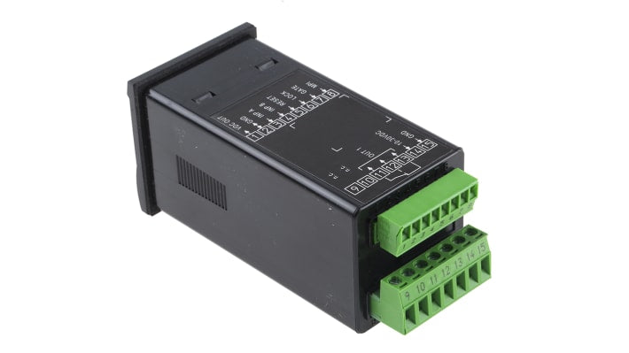 Contatore di frequenza e impulso LCD Kübler 6.923.0101.300, montaggio a pannello 48x48 mm, alimentazione 10-30 V c.c., IP65.