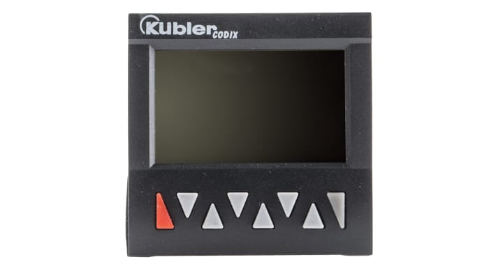 Contatore di frequenza e impulso LCD Kübler 6.923.0101.300, montaggio a pannello 48x48 mm, alimentazione 10-30 V c.c., IP65.