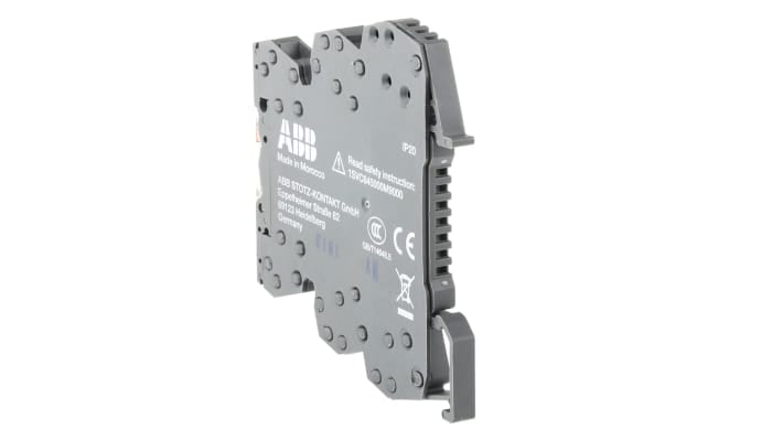 Relè d'interfaccia ABB RB121-48-60VUC, SPDT, montaggio su guida DIN, 48V, 6A, dimensioni 70 x 6 x 75 mm, IP20.