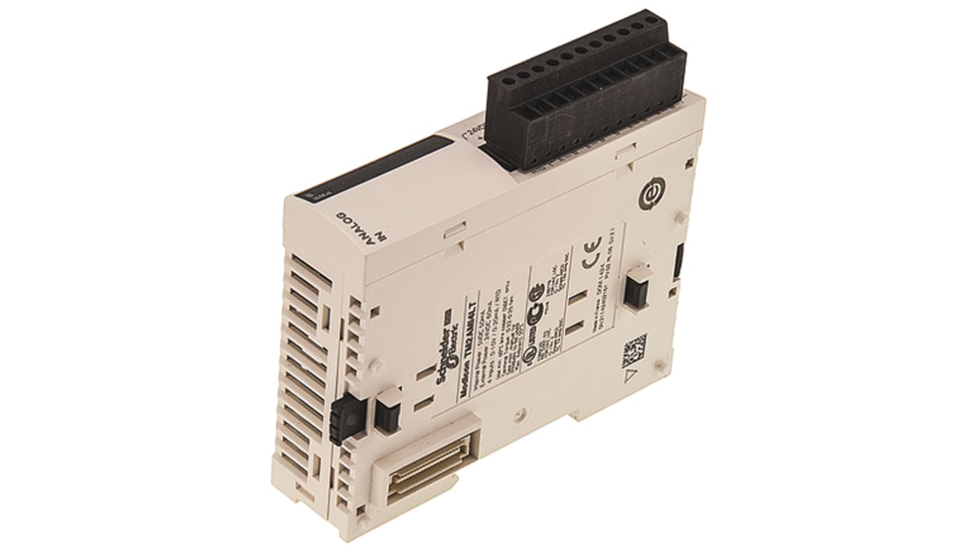 Modulo I/O analogico Schneider Electric TM2AMI4LT per Modicon M238, 4 ingressi, installazione semplificata, dimensioni 0,9 x 2,75 x 3,5 poll.