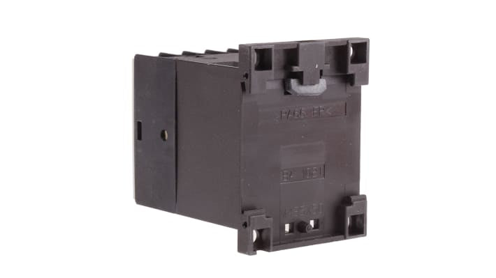 Relè contattore Lovato 11BG0040D024, 4 poli, 4NO, 24 V c.c., montaggio su guida DIN, dimensioni 58x44x57 mm, grado di protezione IP20.