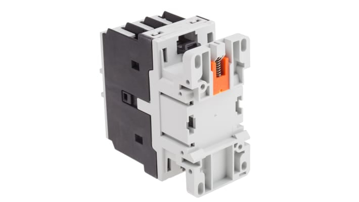 Contattore Lovato BF3800A400, 3 poli, 38 A, montaggio su guida DIN 35 mm, dimensioni 90x45x90 mm, grado di protezione IP20.