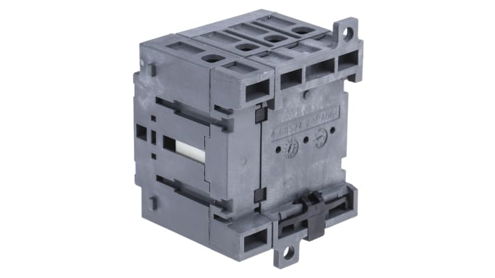 Interruttore di isolamento ABB OT40F4N2, 4 poli, montaggio su guida DIN, corrente 40A, dimensioni 68mm x 48mm x 56mm.