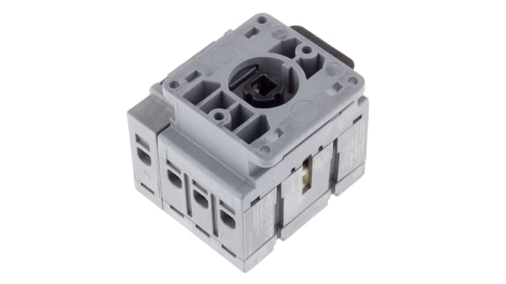 Interruttore di isolamento ABB OT40FT4N2, 4 poli, montaggio a pannello, 40A, 750V, dimensioni 54mm x 49mm x 52mm, IP20.