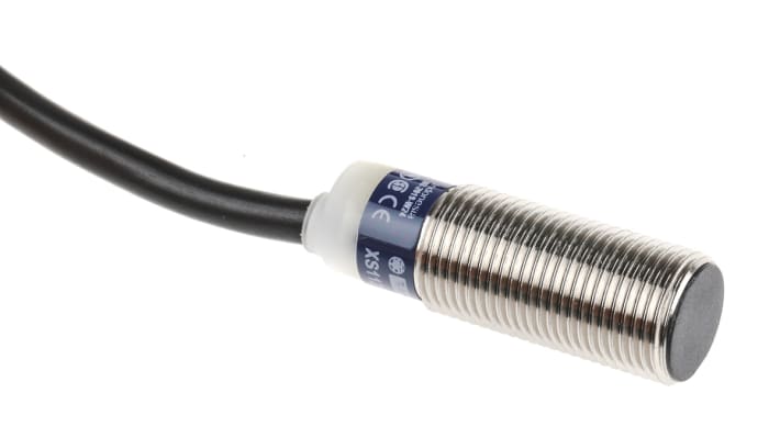Sensore di prossimità cilindrico PNP Telemecanique Sensors XS112B3PAL2, M12, rilevamento 4 mm, IP 65/67, cavo 2 m.