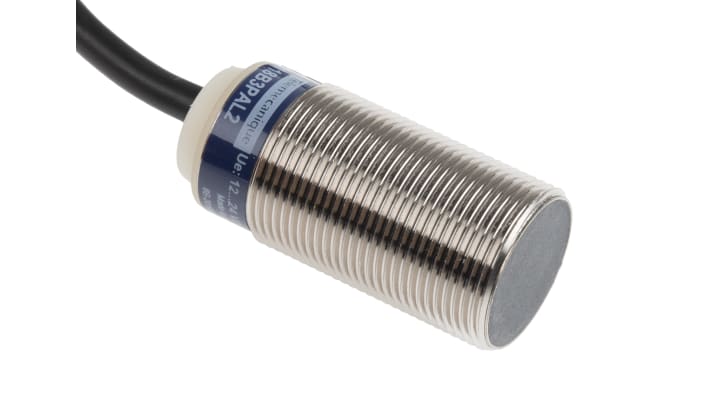 Sensore di prossimità cilindrico PNP Telemecanique Sensors XS118B3PAL2, M18, distanza di rilevamento 8 mm, IP67, montaggio a filo.
