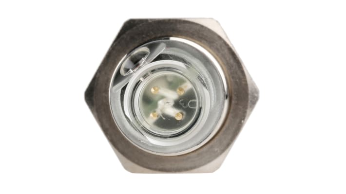 Sensore fotoelettrico cilindrico Telemecanique Sensors XUB5BPANM12, rilevamento diffuso fino a 600 mm, uscita PNP, IP65/IP67.