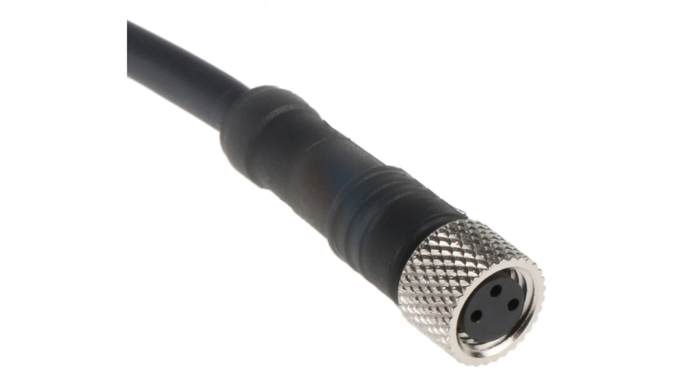 Cavo assemblato diritto Telemecanique Sensors XZCP0566L5 3 cond. M8 Femmina Ø 5.2mm L. 5m, compatibile con sensori Schneider.