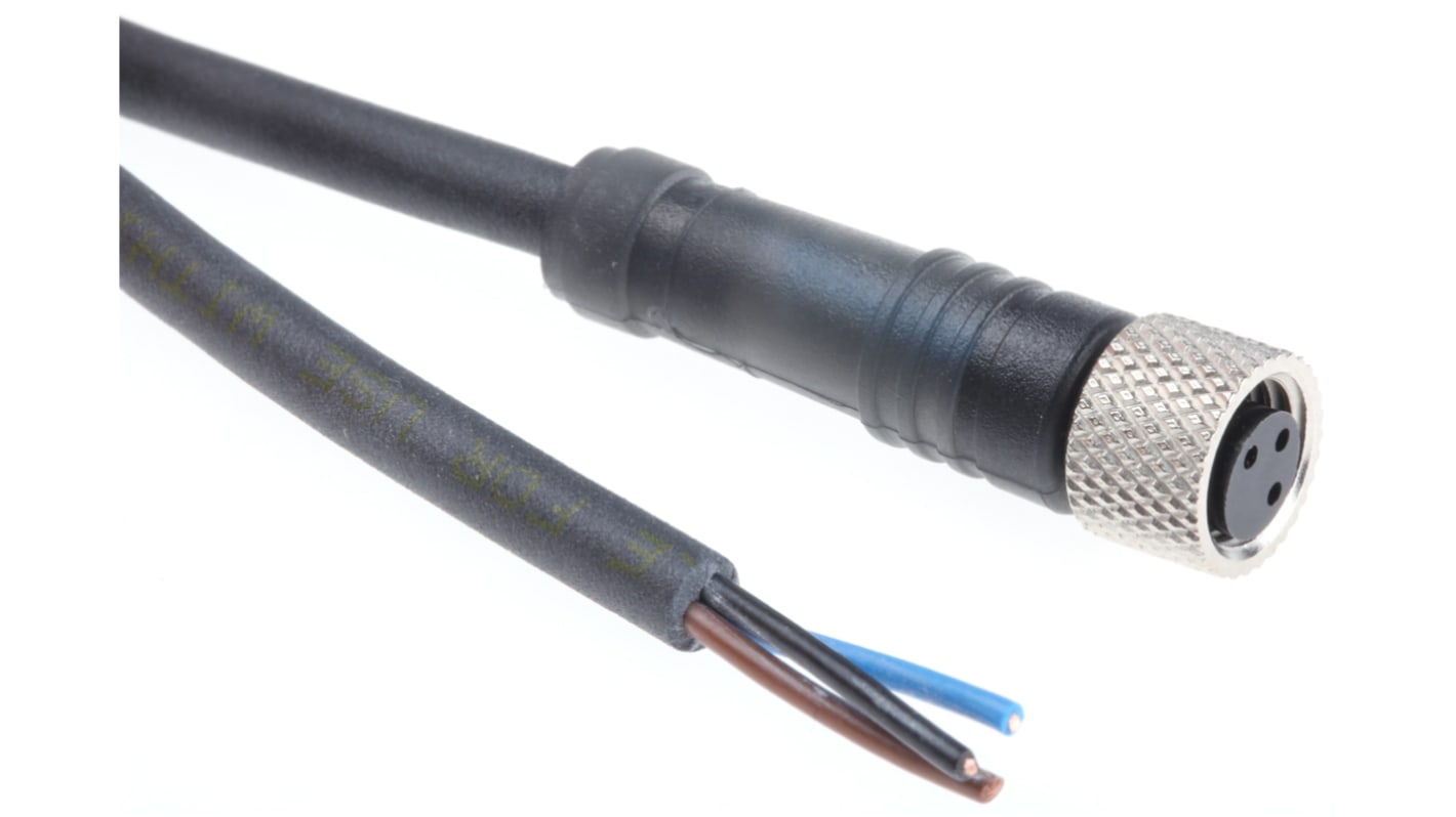 Cavo assemblato Telemecanique Sensors XZCP0566L2 3 cond. M8 Femmina Ø 5.2mm L. 2m per sensori Schneider.